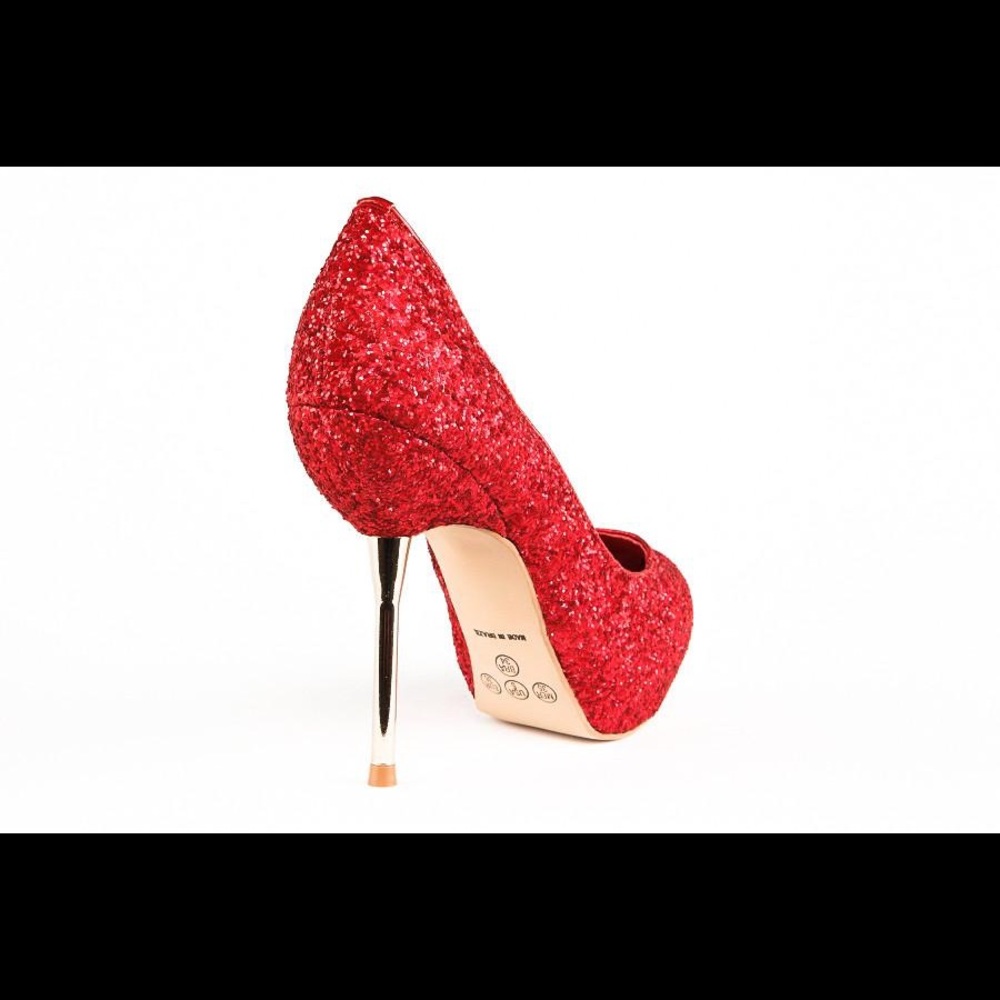 👠BEST PRICE no offer.Top Heels Co Sofia Red Pumps - Picture 3 of 4